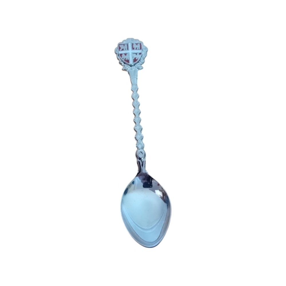 Vintage Spoon‎ Newfoundland Crest Canadian Retro Coat Of Arms Silver Plated 4.5"
